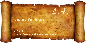 Lados Andrea névjegykártya